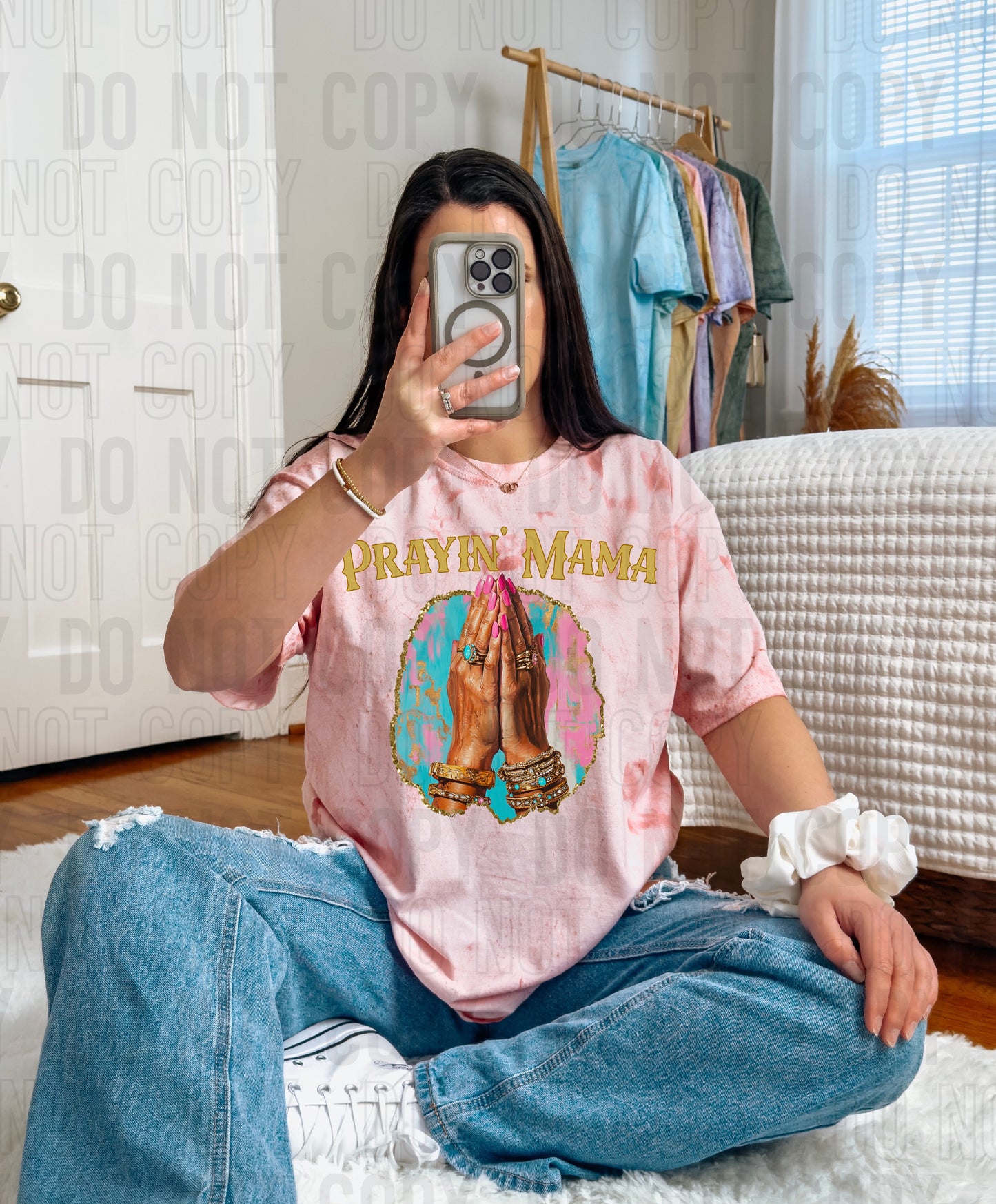 Prayin' Mama DTF Transfer