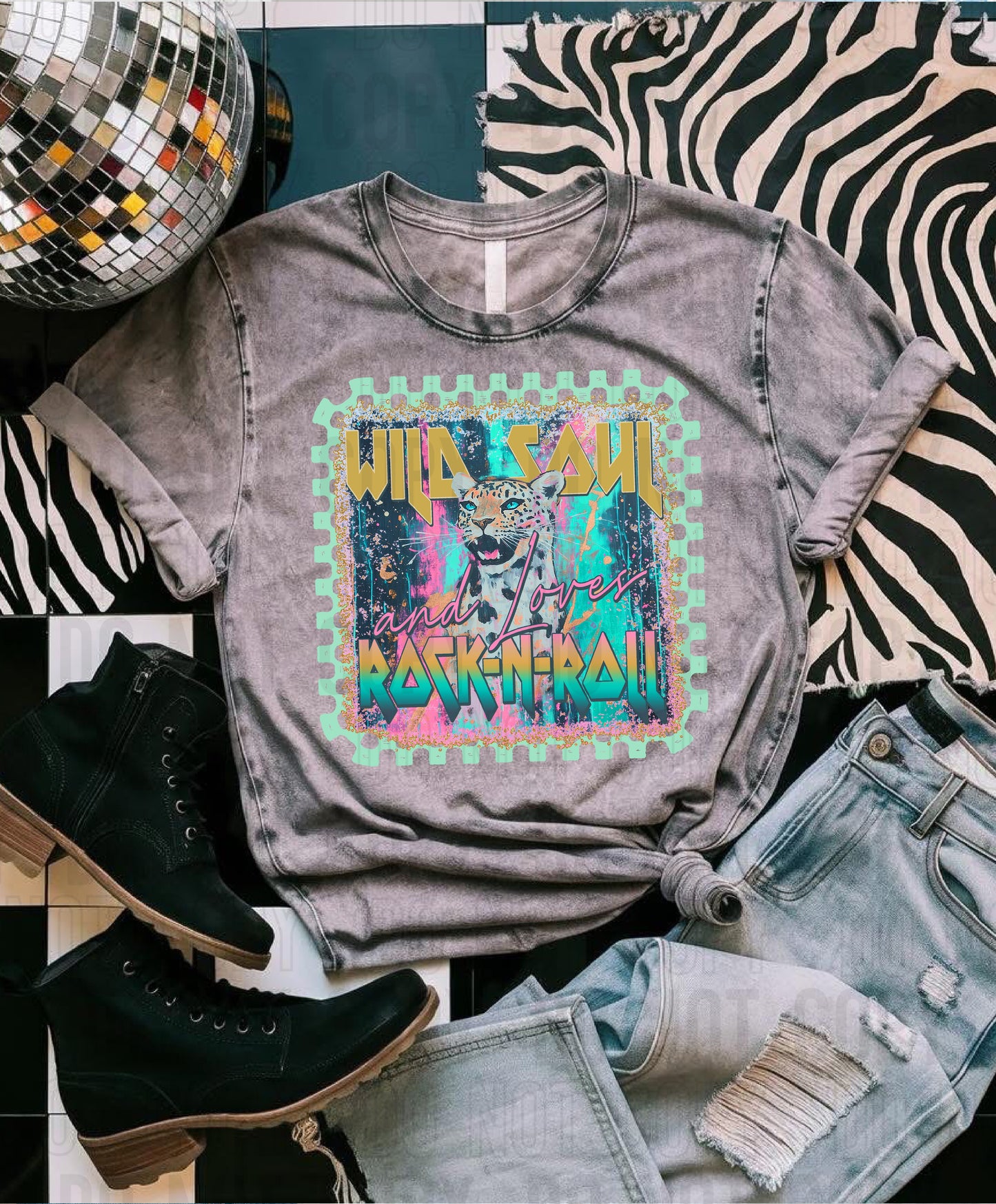 Wild Soul And Loves Rock And Roll DTF Transfer