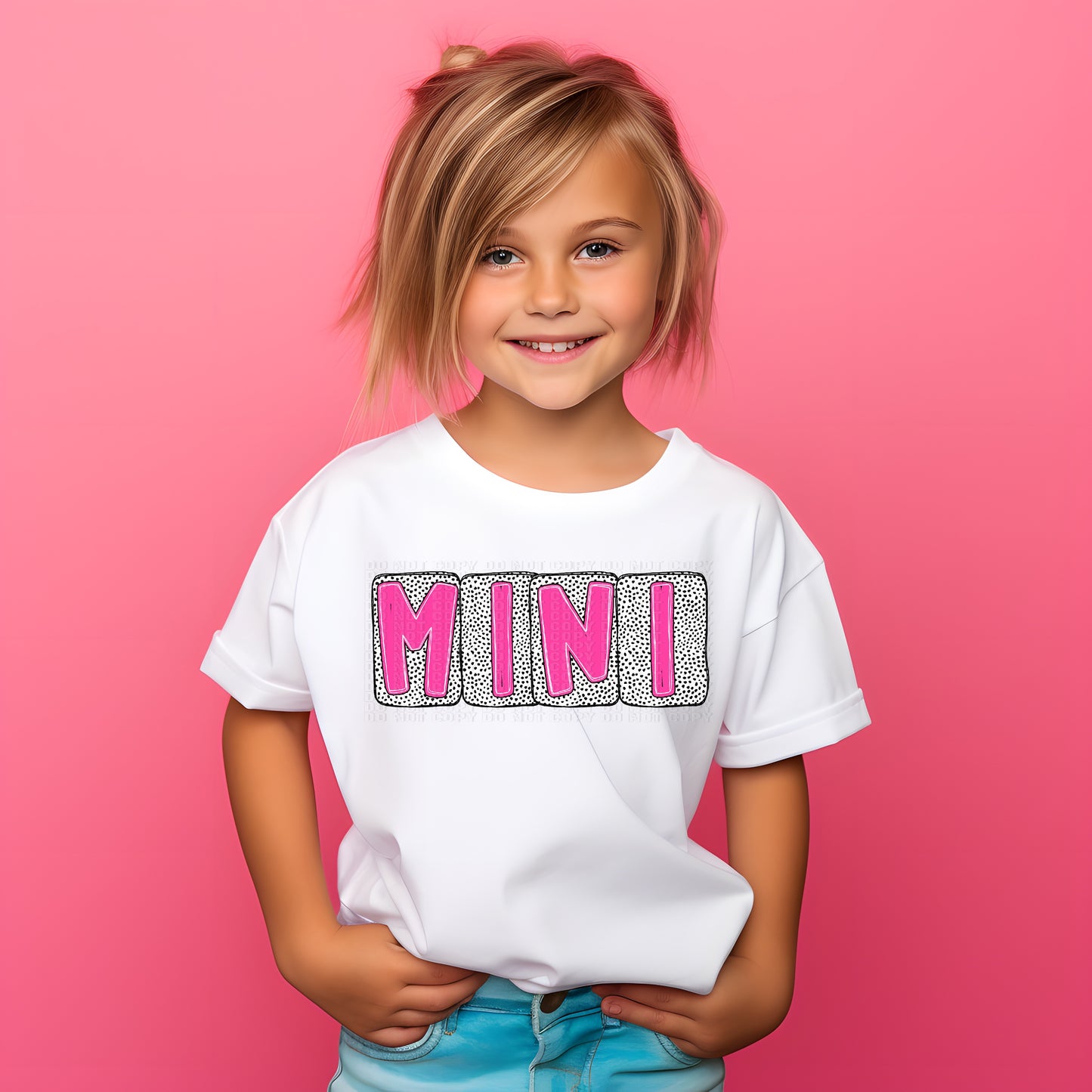 Mini Pink Springy Dots DTF Transfer