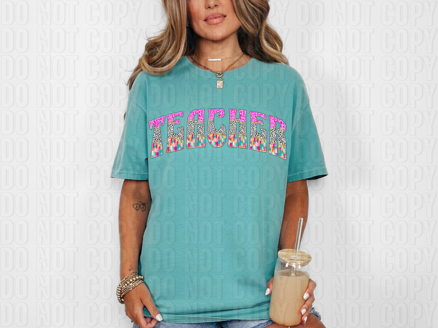 Teacher Dalmatian Cheetah Brushstroke DTF Transfer