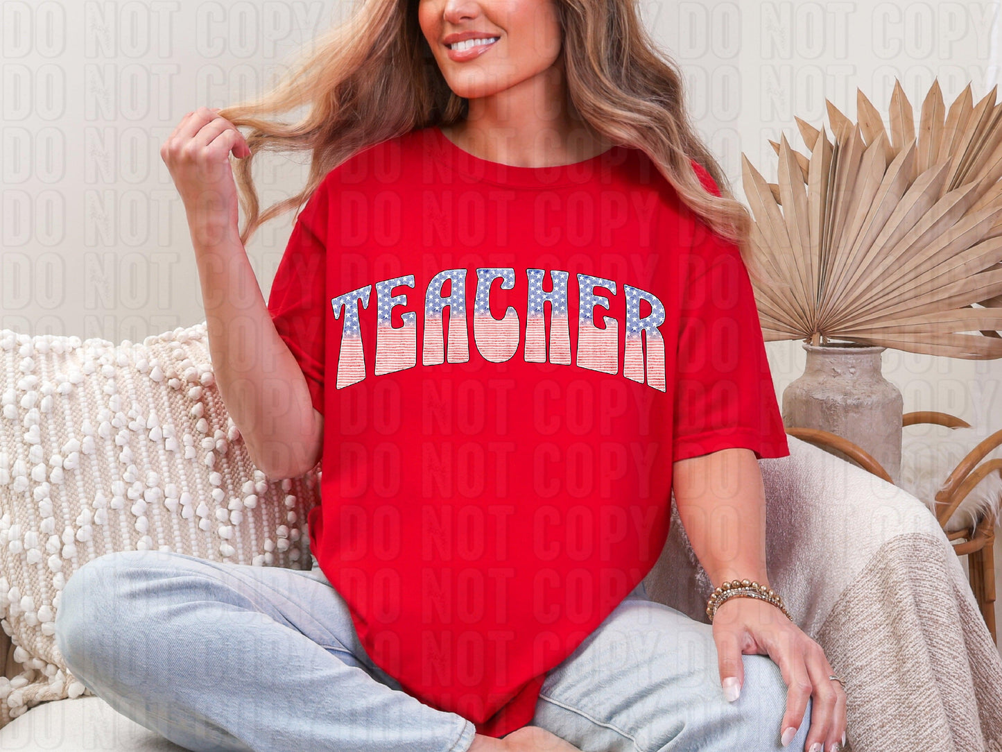 Teacher 4th Of July DTF Transfer