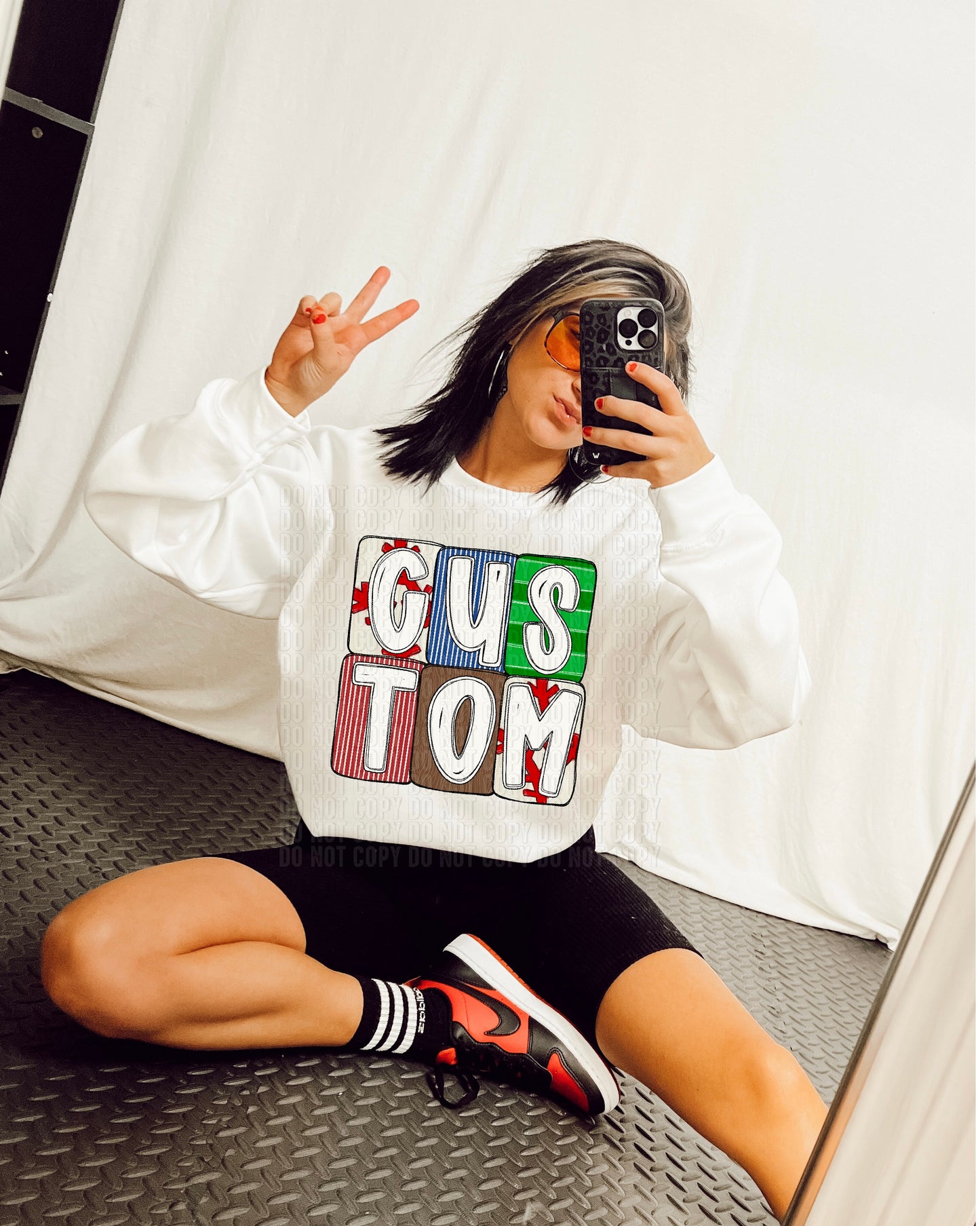 Baseball Boxy Custom Team Mascot/Name DTF Transfer