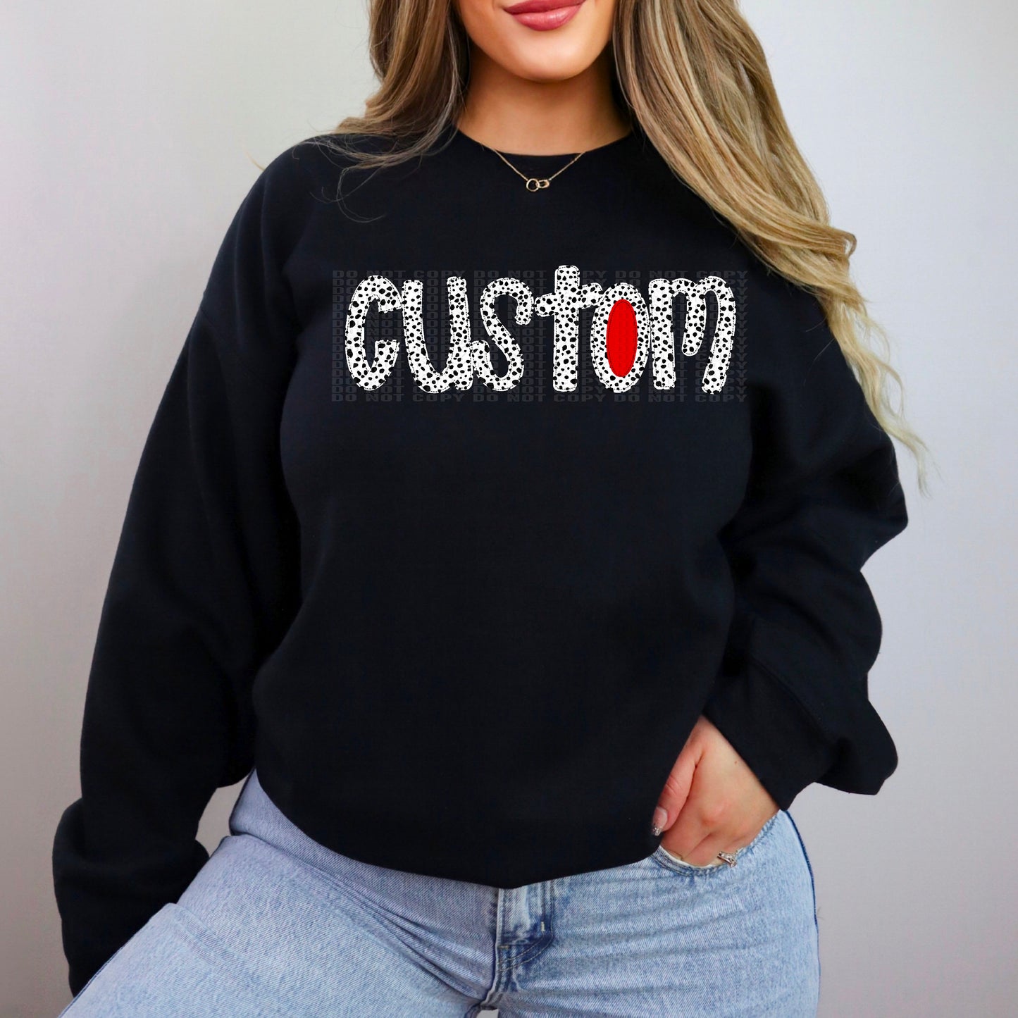 Dalmation Custom Team Mascot/Name DTF Transfer