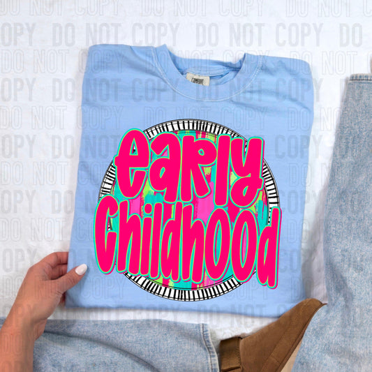 Early Childhood Bright Circle DTF Transfer