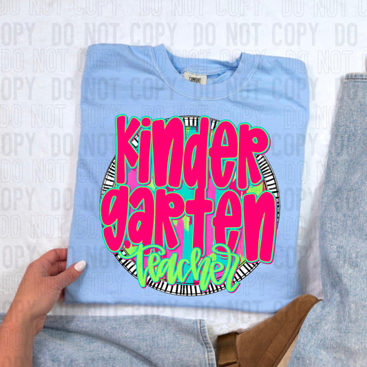 Kindergarten Bright Circle Occupation DTF Transfer