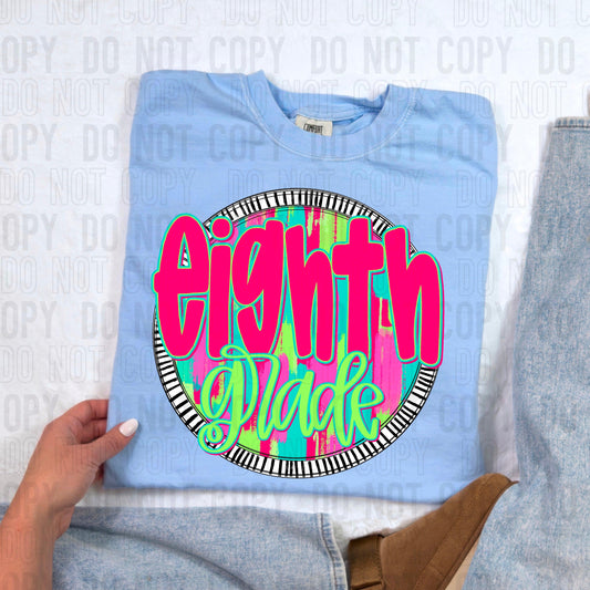 Eighth Grade Bright Circle Occupation DTF Transfer