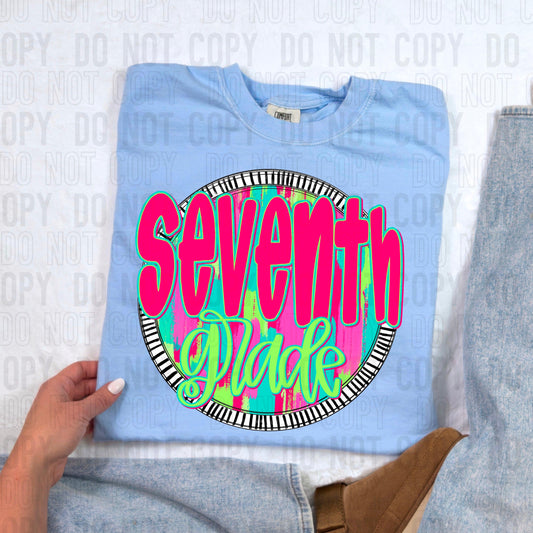 Seventh Grade Bright Circle Occupation DTF Transfer