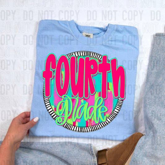 Fourth Grade Bright Circle Occupation DTF Transfer