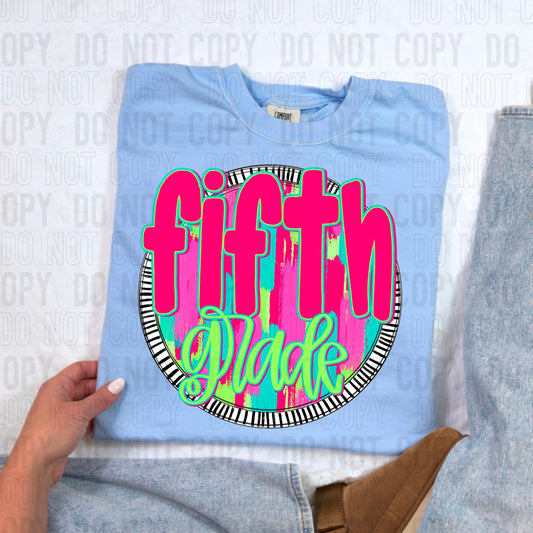 Fifth Grade Bright Circle Occupation DTF Transfer