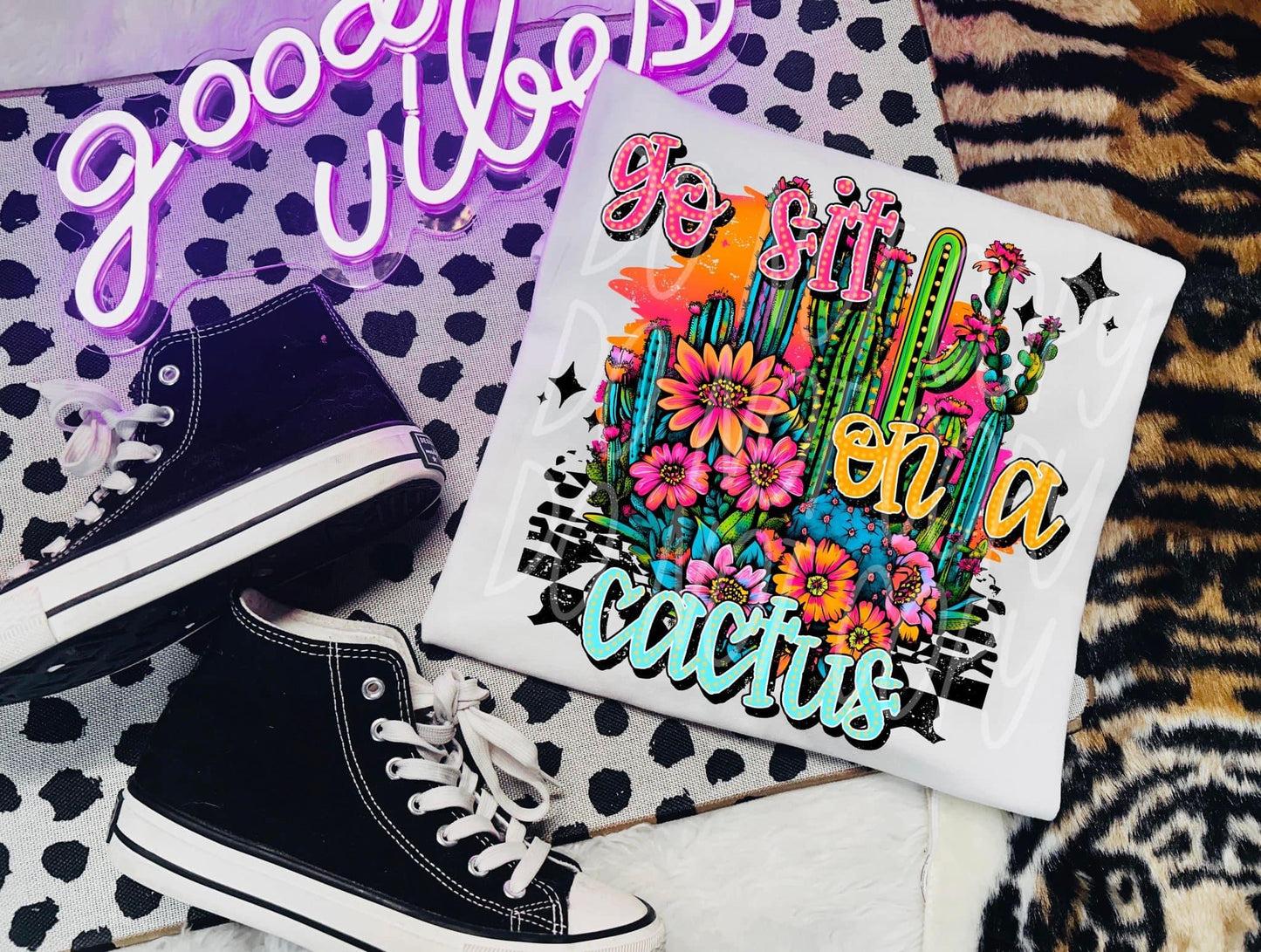 Go Sit On A Cactus DTF Transfer