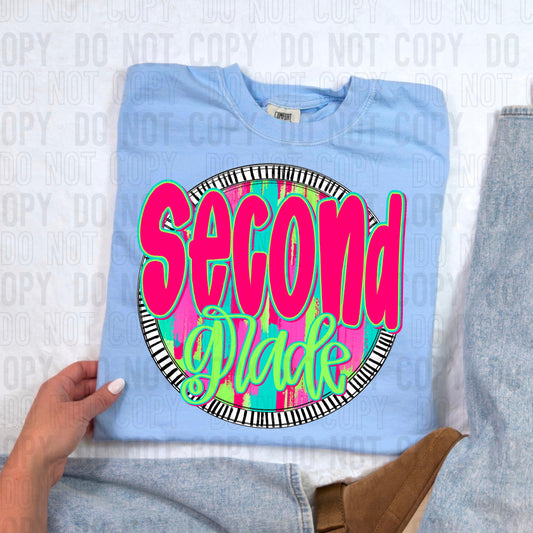 Second Grade Bright Circle Occupation DTF Transfer