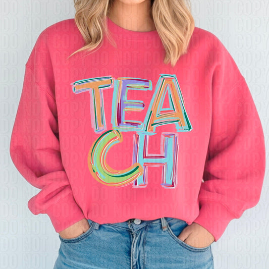 Teach Titled Word DTF Transfer