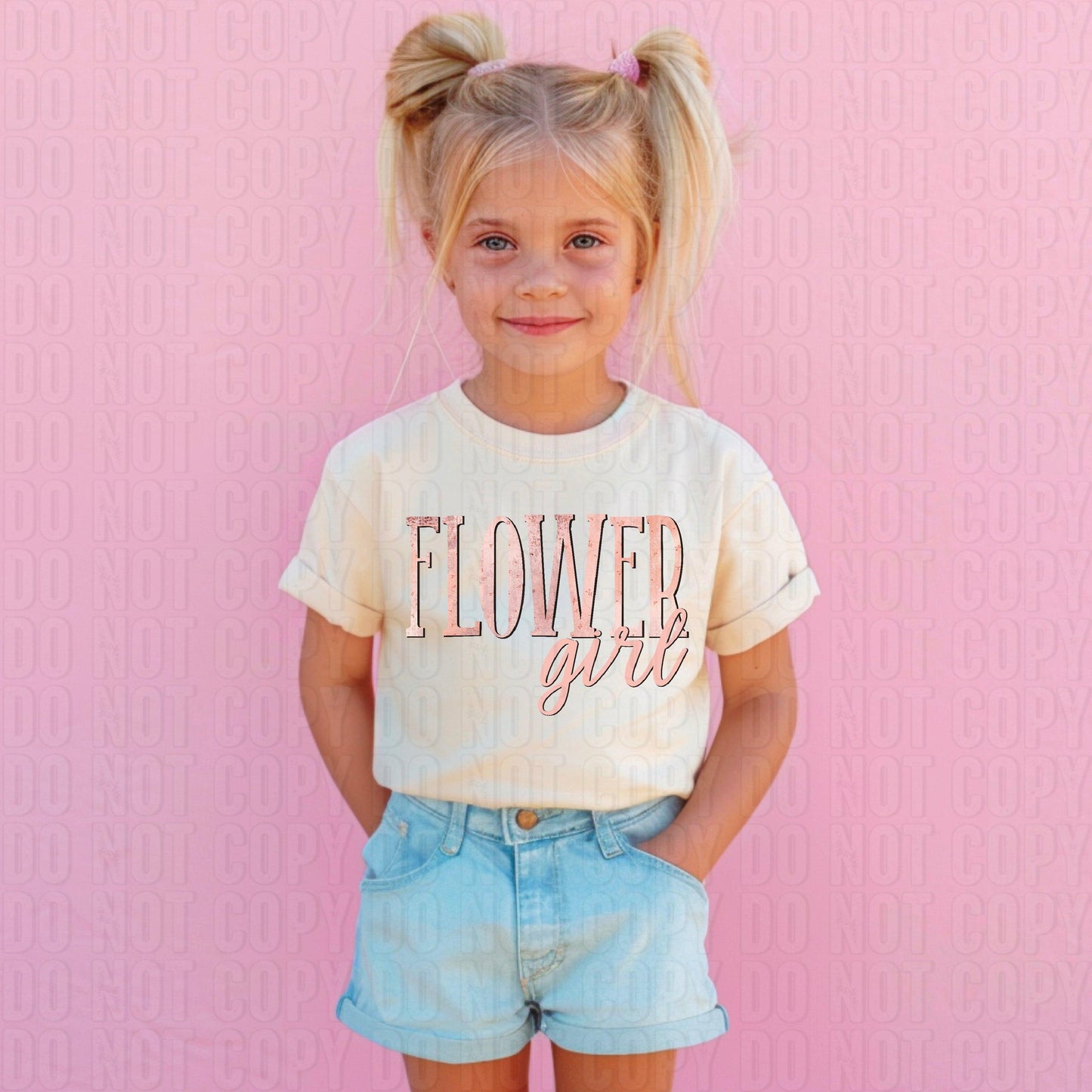 Flower Girl DTF Transfer