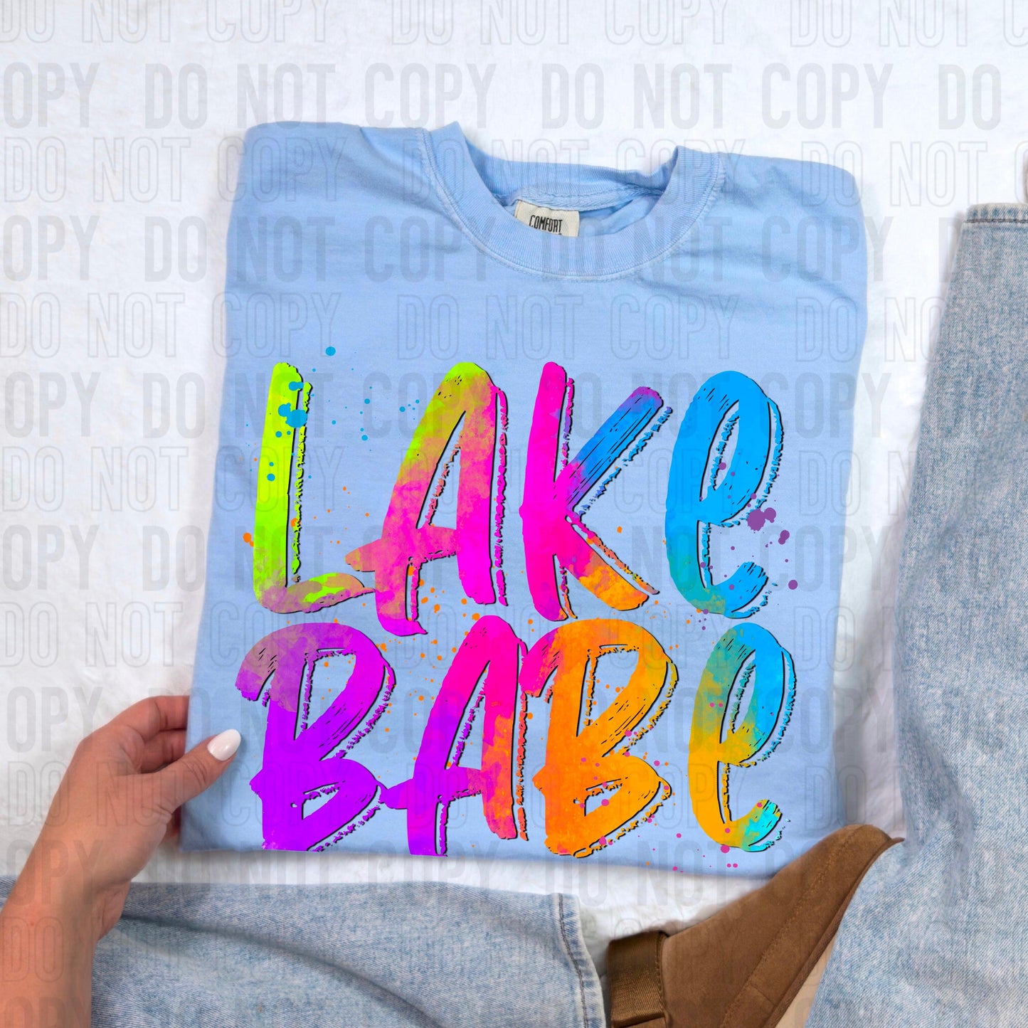 Lake Babe Colorful DTF Transfer