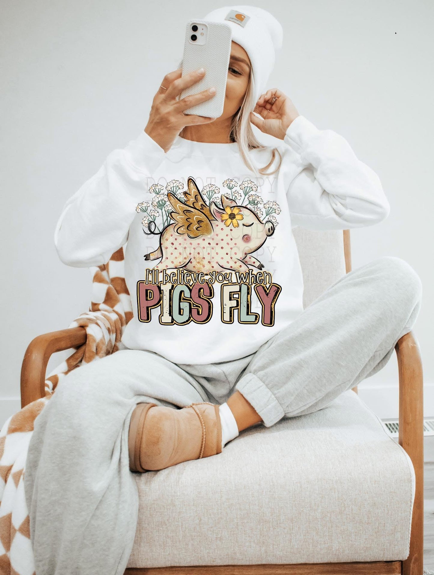 I'll Believe You When Pigs Fly DTF Transfer