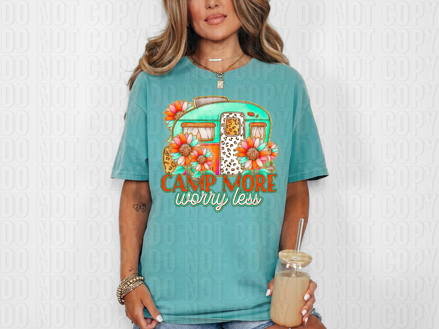 Camp More Worry Less DTF Transfer