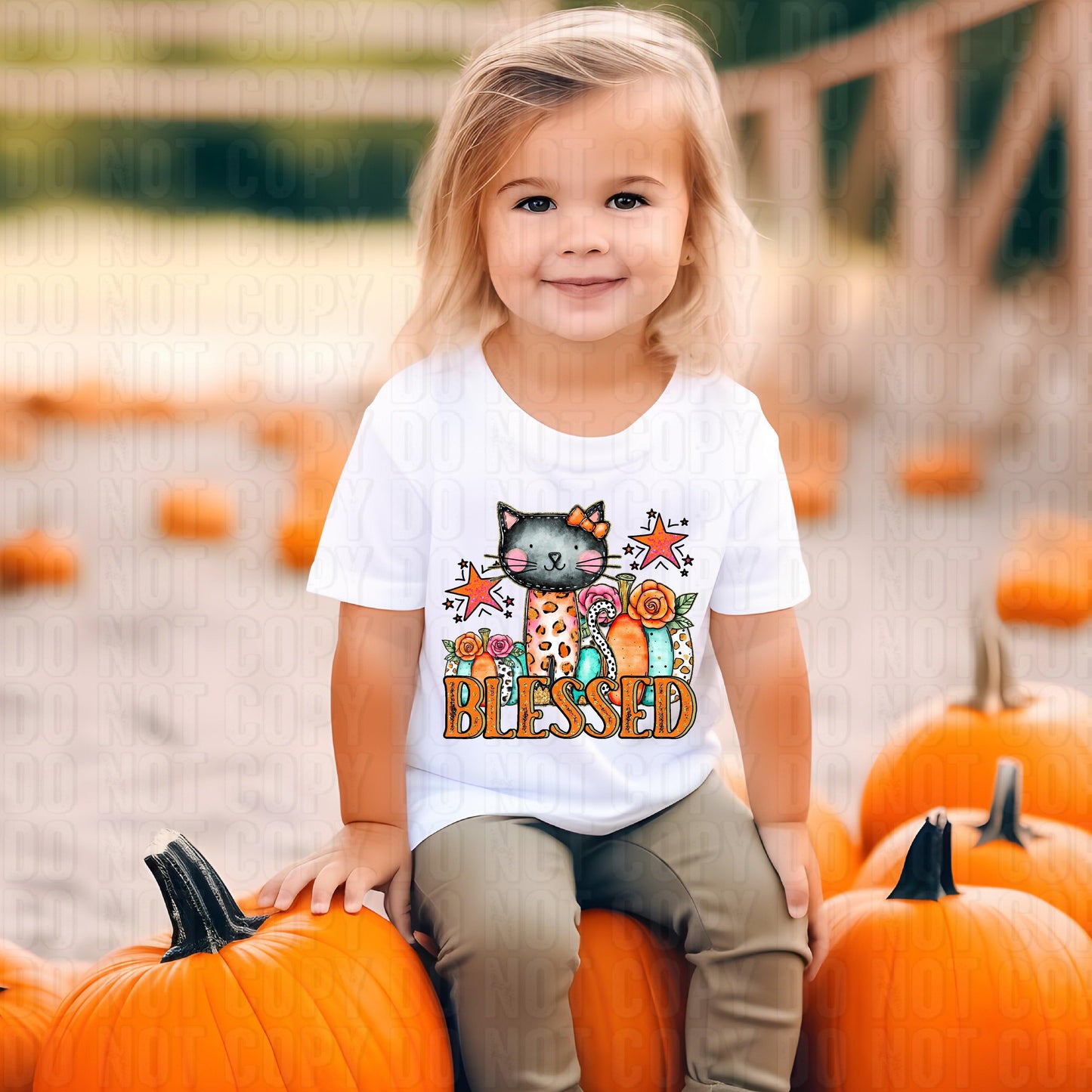 Blessed Cat DTF Transfer