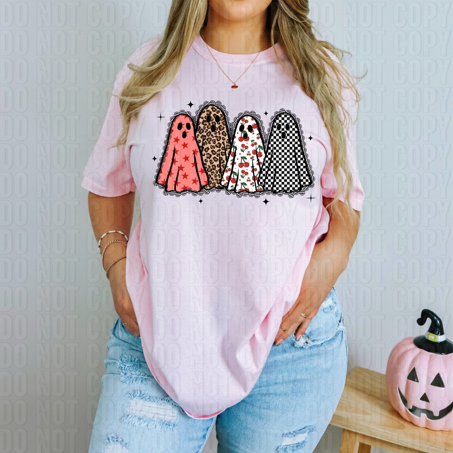 Cherry Lace Ghost DTF Transfer