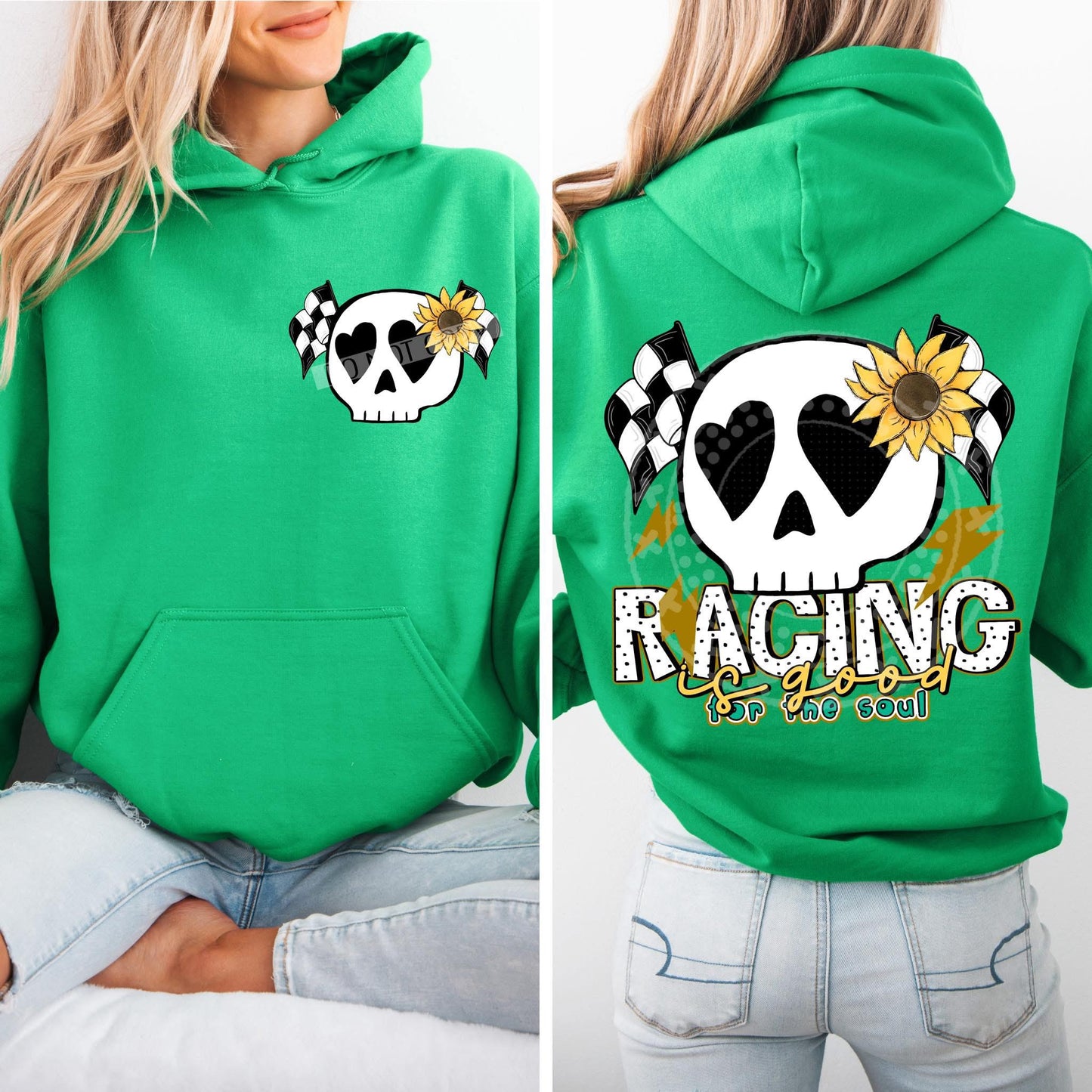 Racing Is Good For The Soul Front/Back DTF Transfer