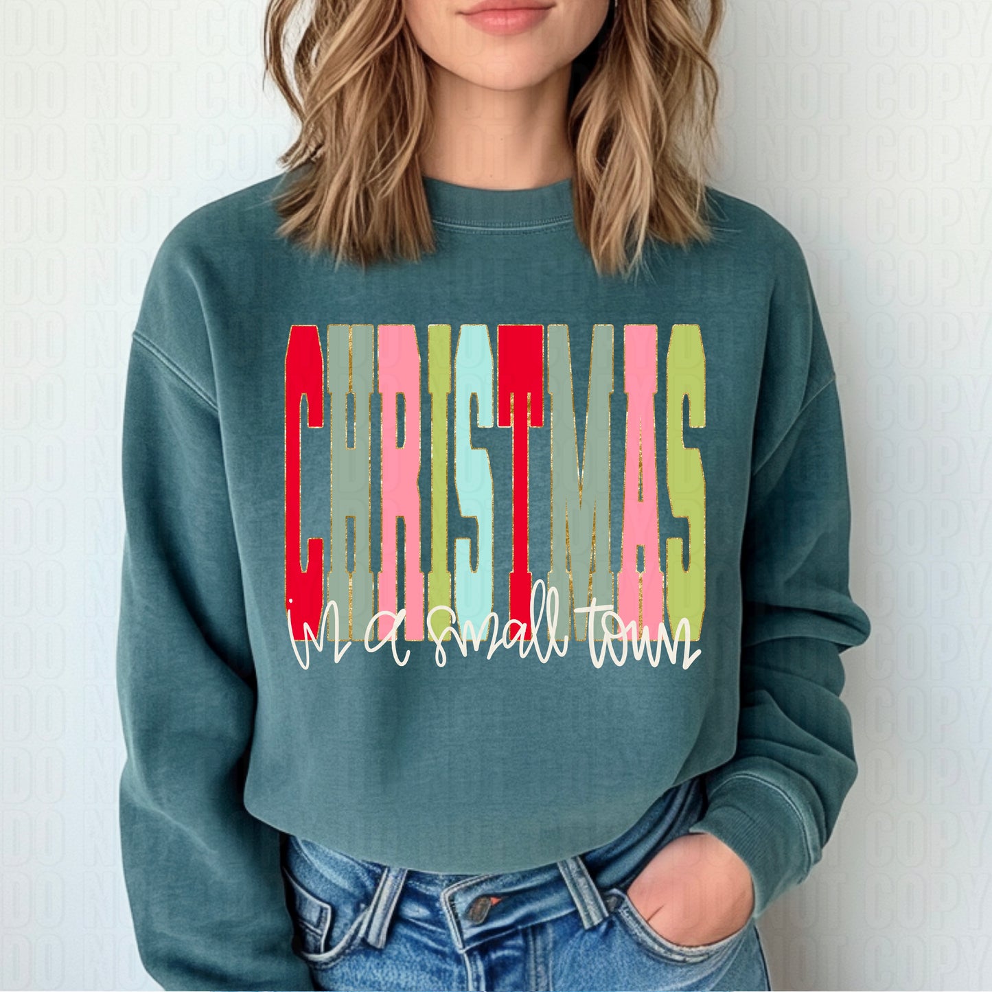 Christmas In A Small Town DTF Transfer