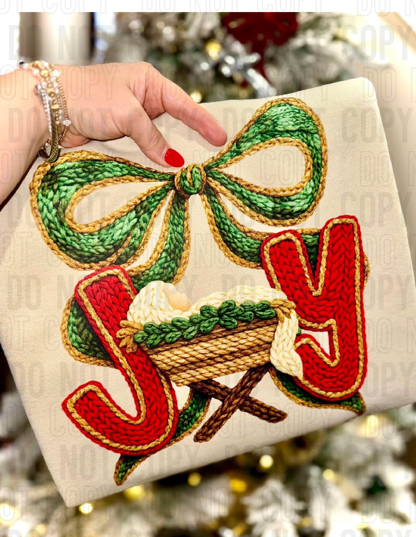 Joy Manger Yarn Faux DTF Transfer