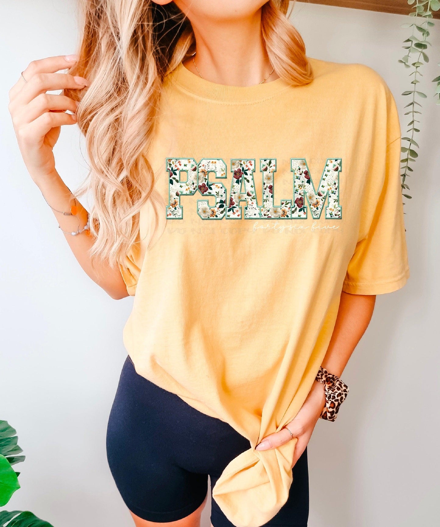 Psalm Faux Embroidery DTF Transfer