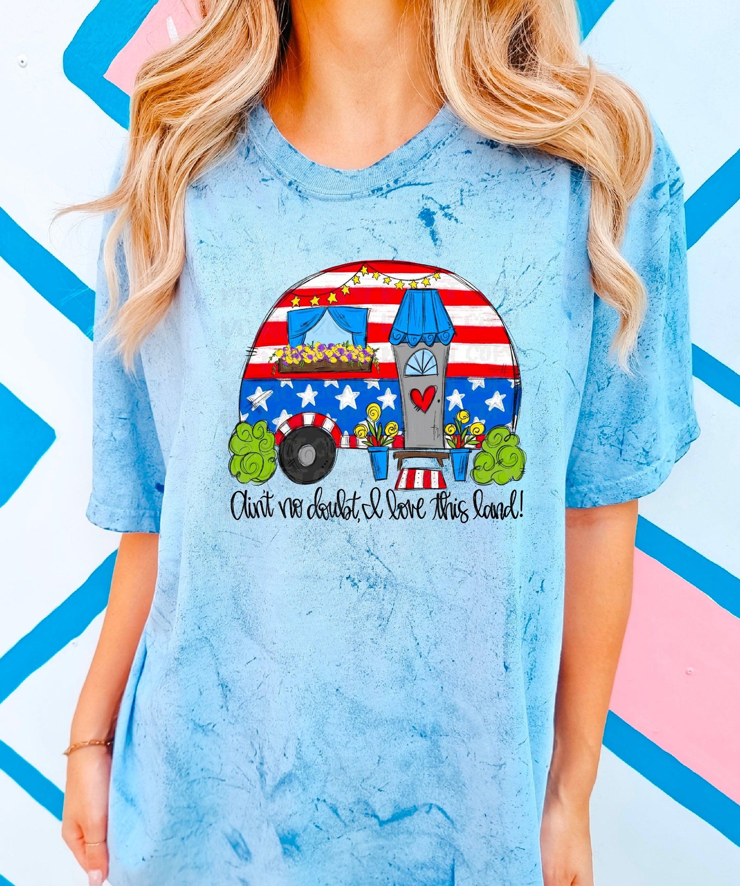 I Love This Land DTF Transfer