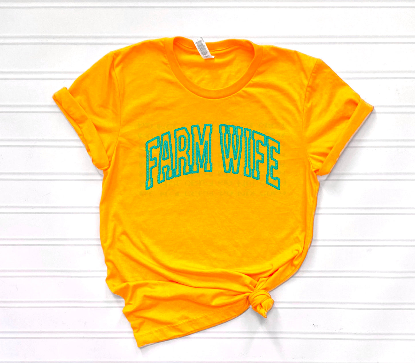 Farm Wife Faux Embroidery DTF Transfer