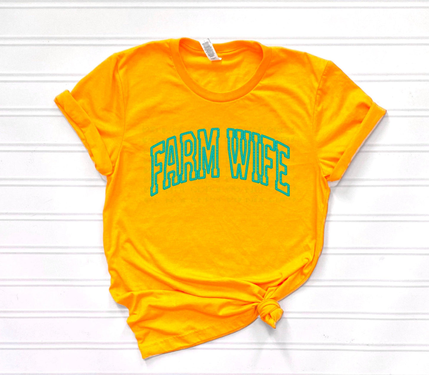 Farm Wife Faux Embroidery DTF Transfer