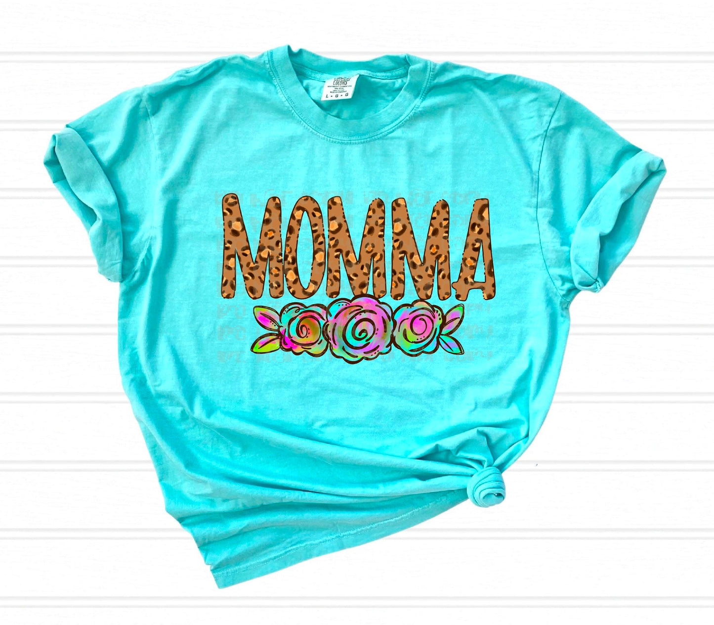 Leopard Floral Momma DTF Transfer