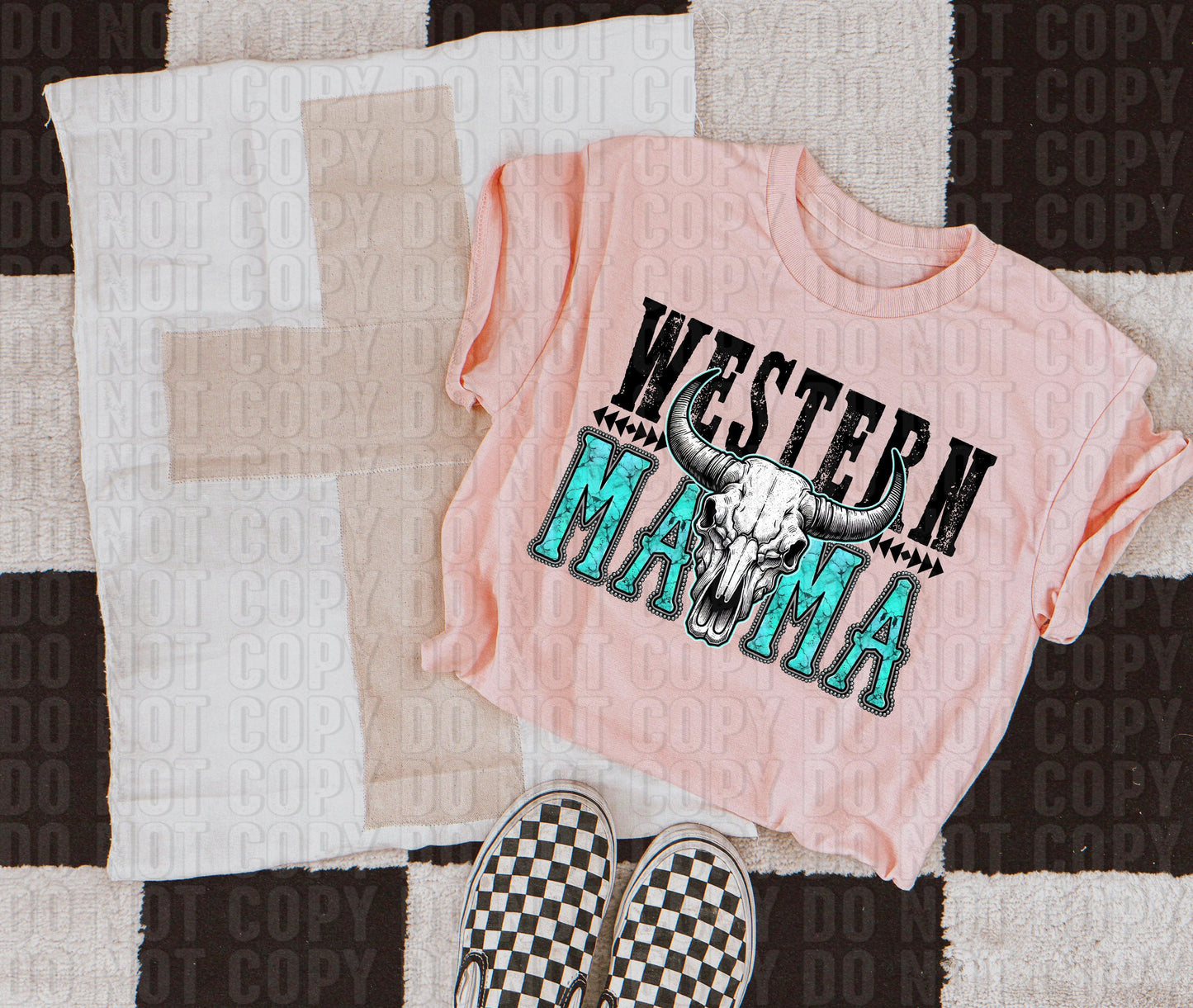 Western Mama Turquoise DTF Transfer