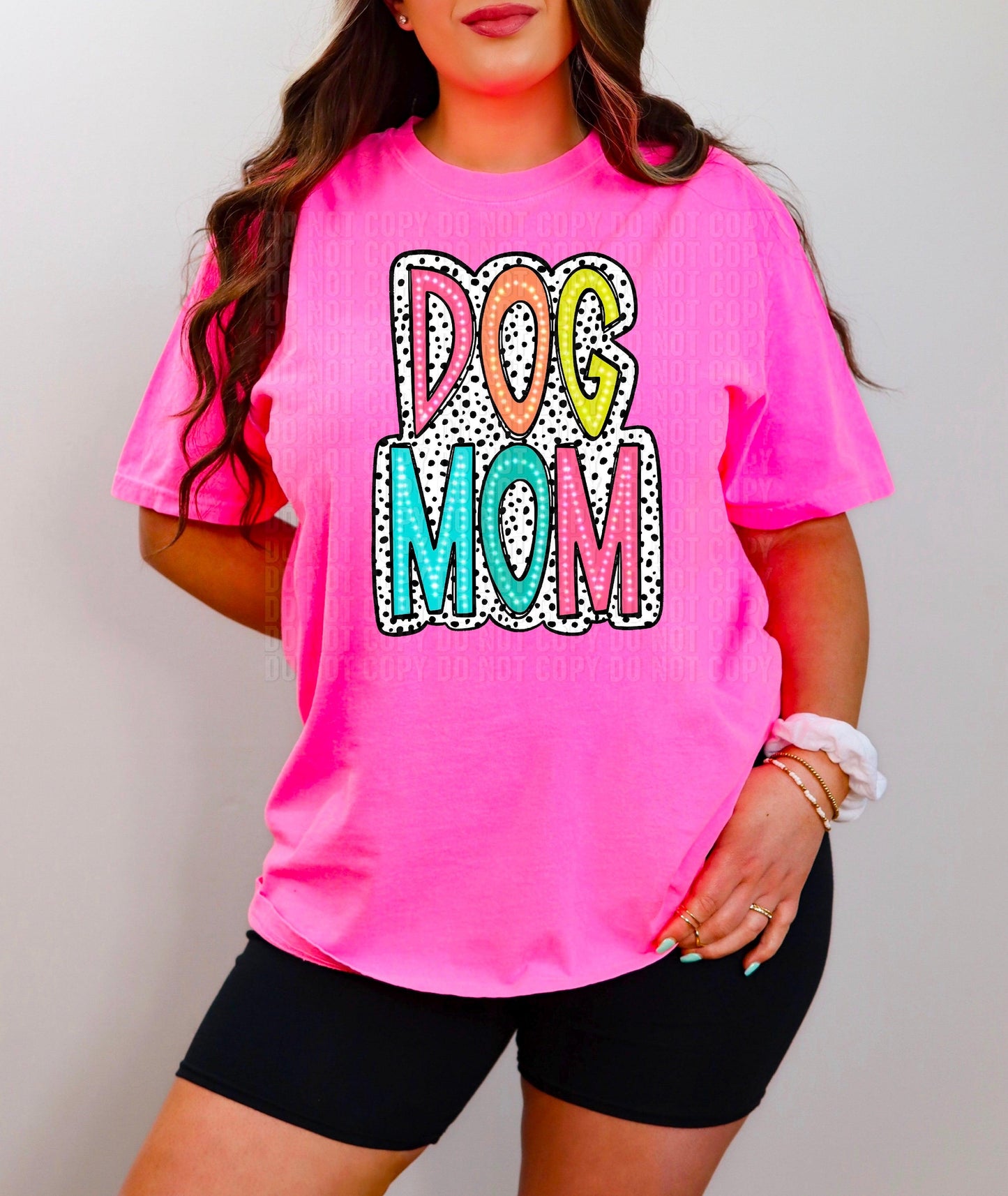 Dog Mom Dalmatian Dots DTF Transfer