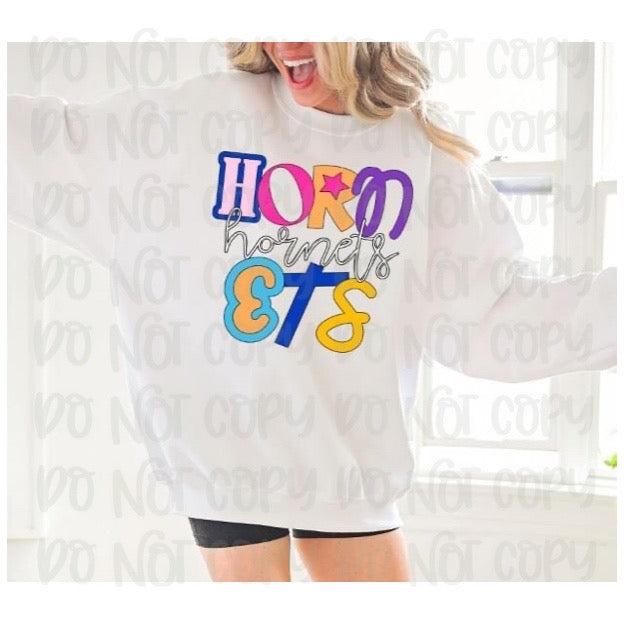 Hornets Fun and Funky DTF Transfer