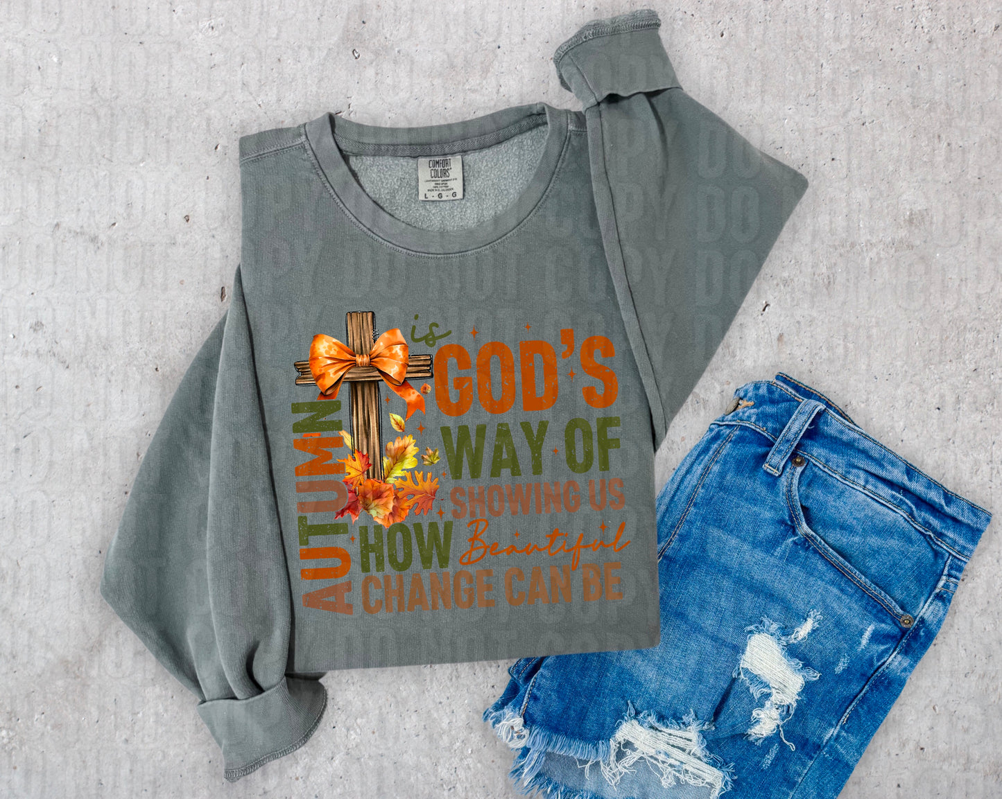 Autumn Is God's Way DTF Transfer