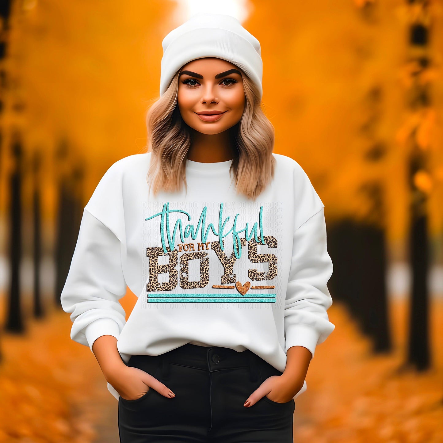 Thankful For My Boys DTF Transfer