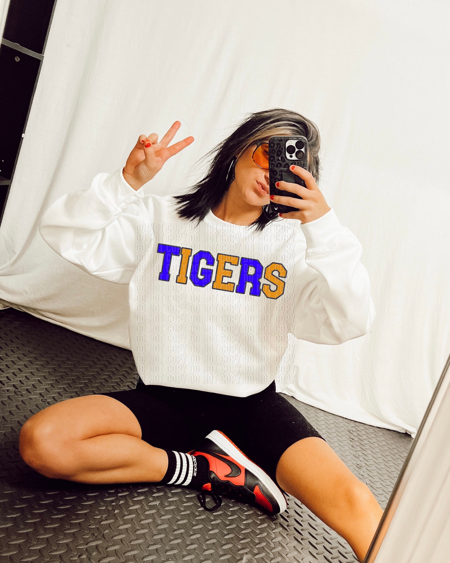 Tigers Blue Gold DTF Transfer