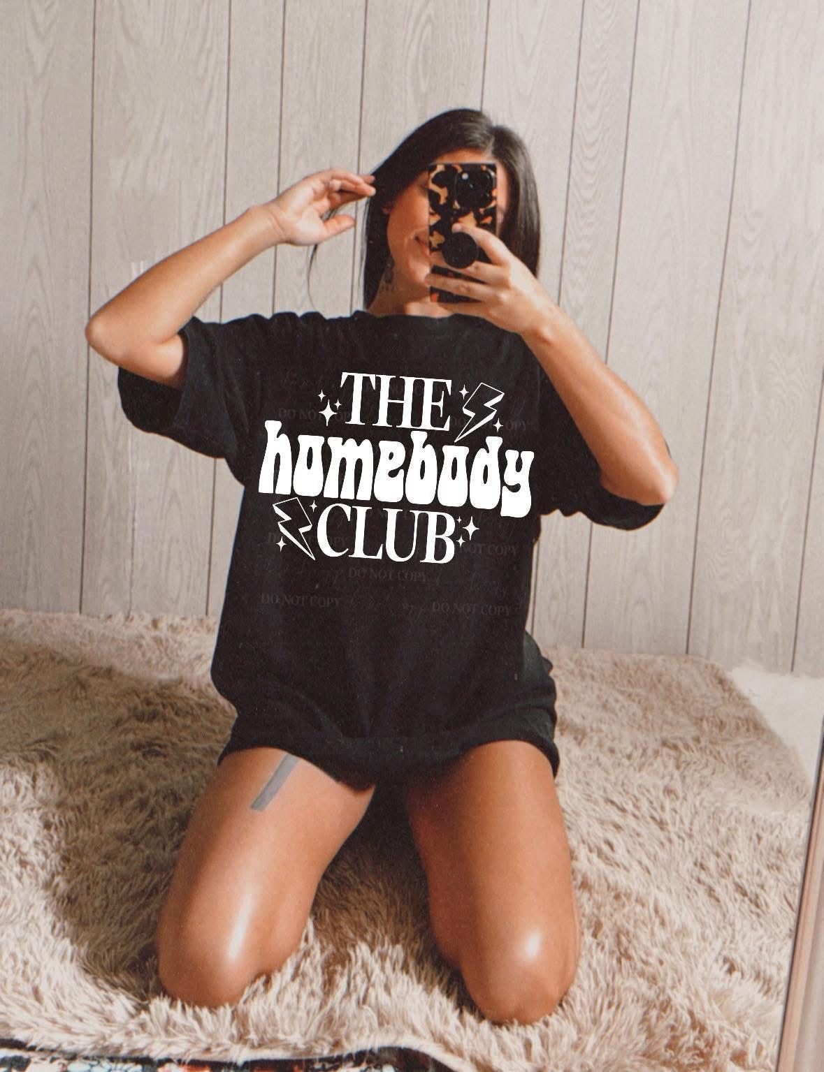 The Homebody Club White DTF Transfer