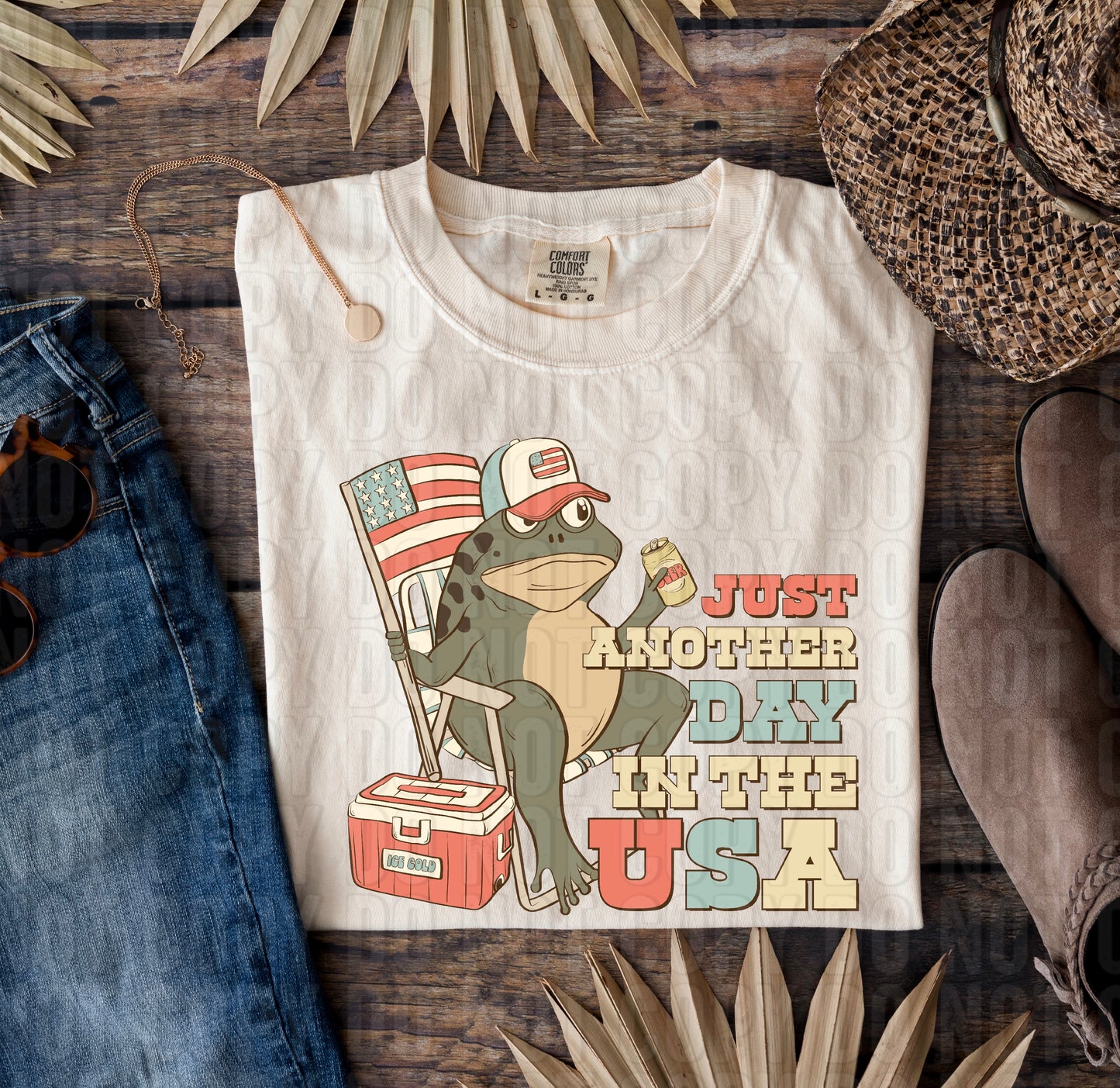 Just Another Day In The USA DTF Transfer