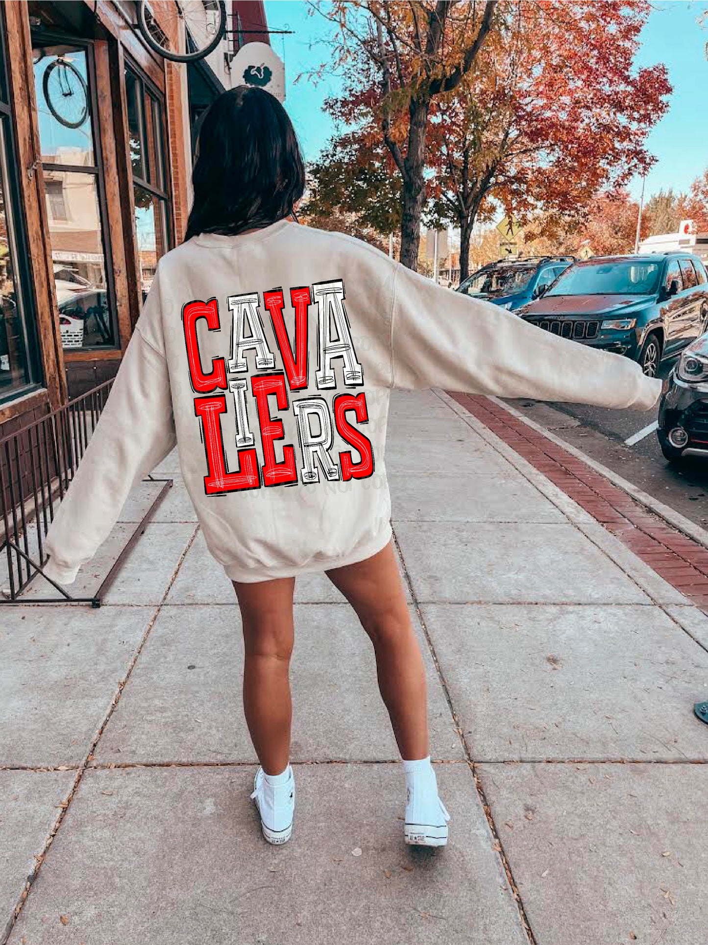 Cavaliers Red/White DTF Transfer