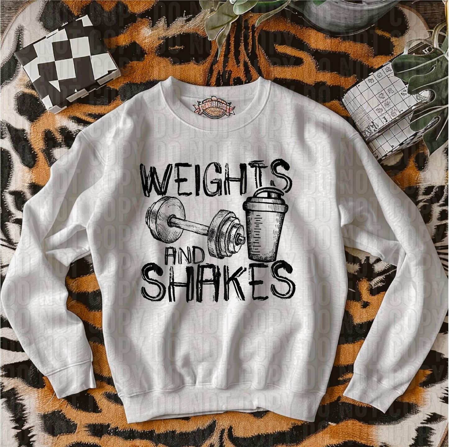 Weights And Shakes DTF Transfer