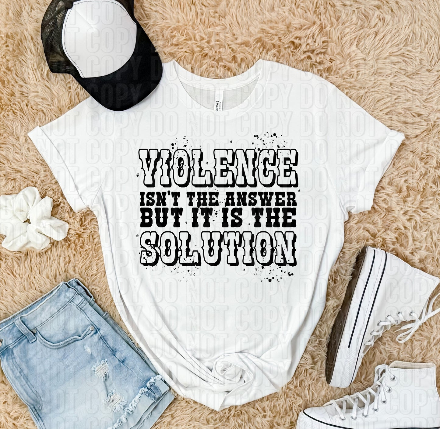 Violence Isn't The Answer DTF Transfer