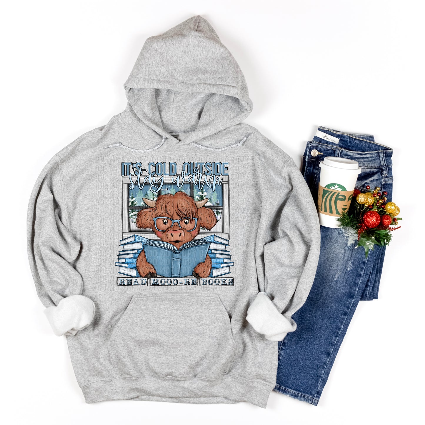 It's Cold Outside Read MOORE Books DTF Transfer