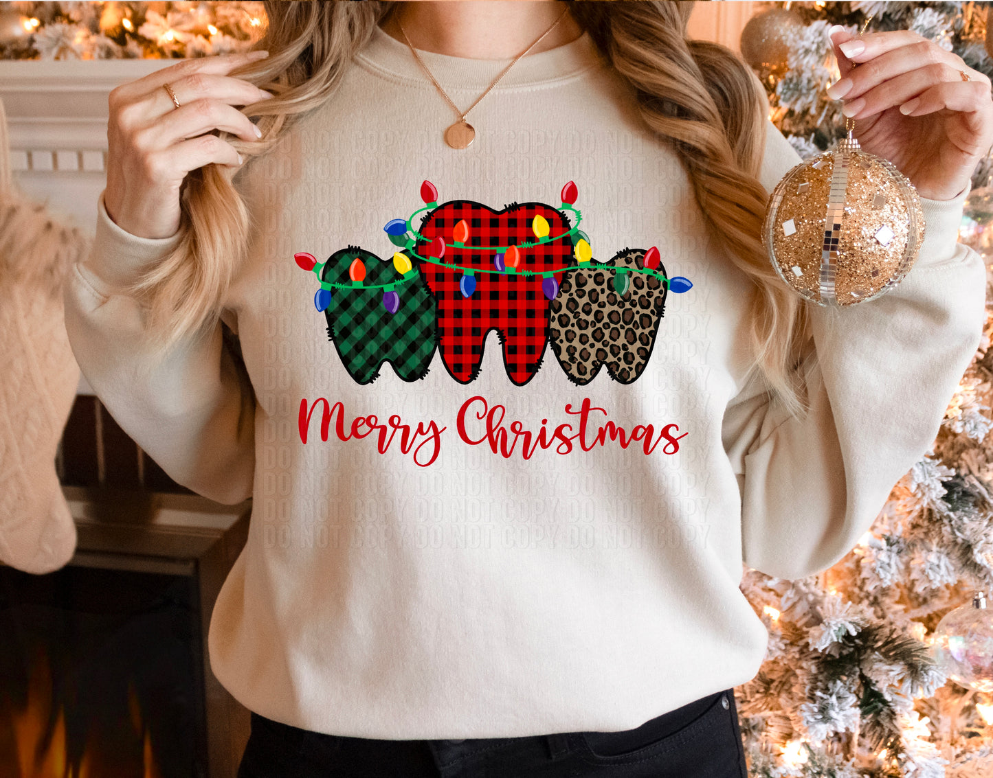 Merry Christmas Dental Occupation DTF Transfer