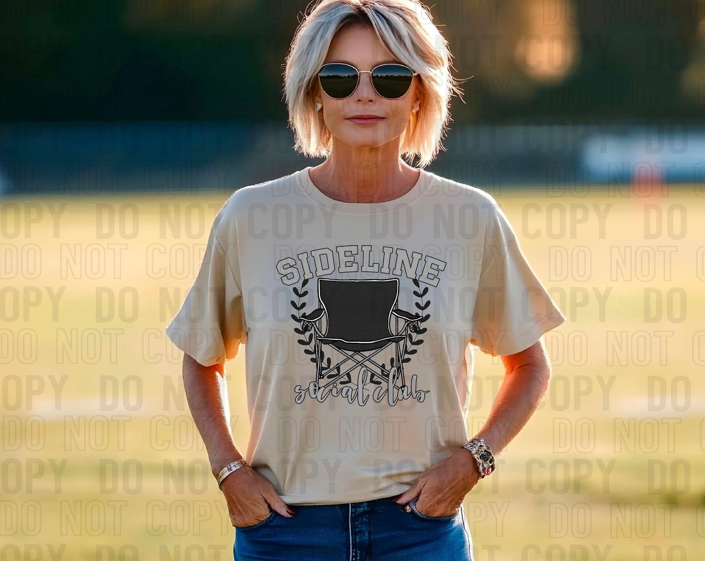 Sideline Social Club Black DTF Transfer