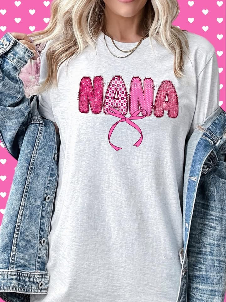 Nana Valentine's Bow DTF Transfer