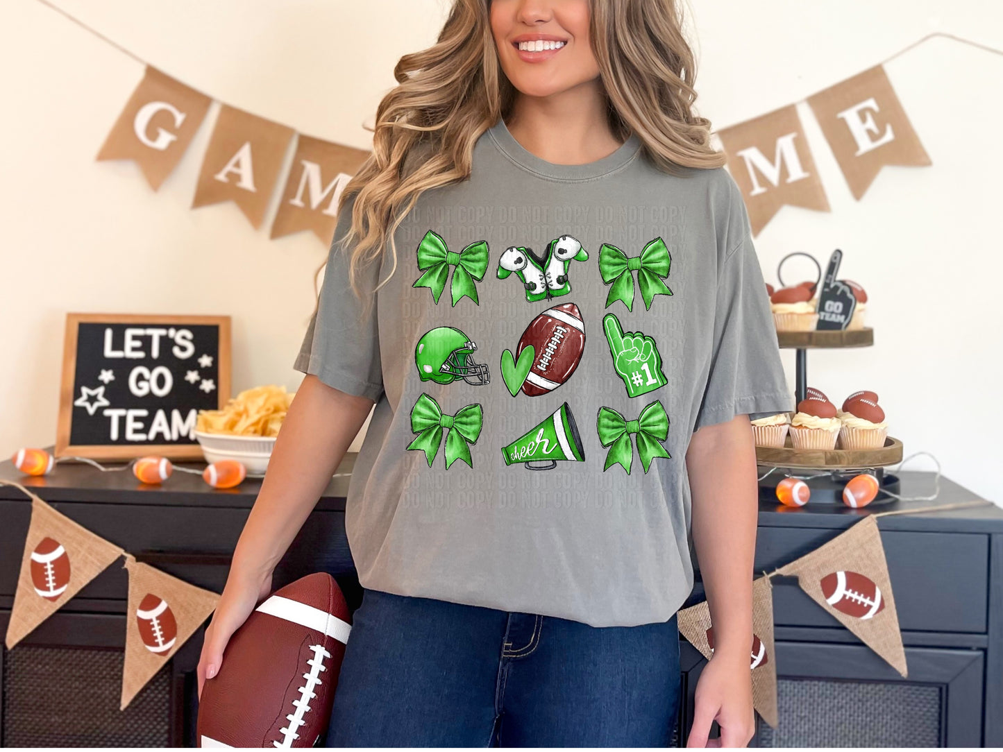 Football Icons Kelly Green DTF Transfer