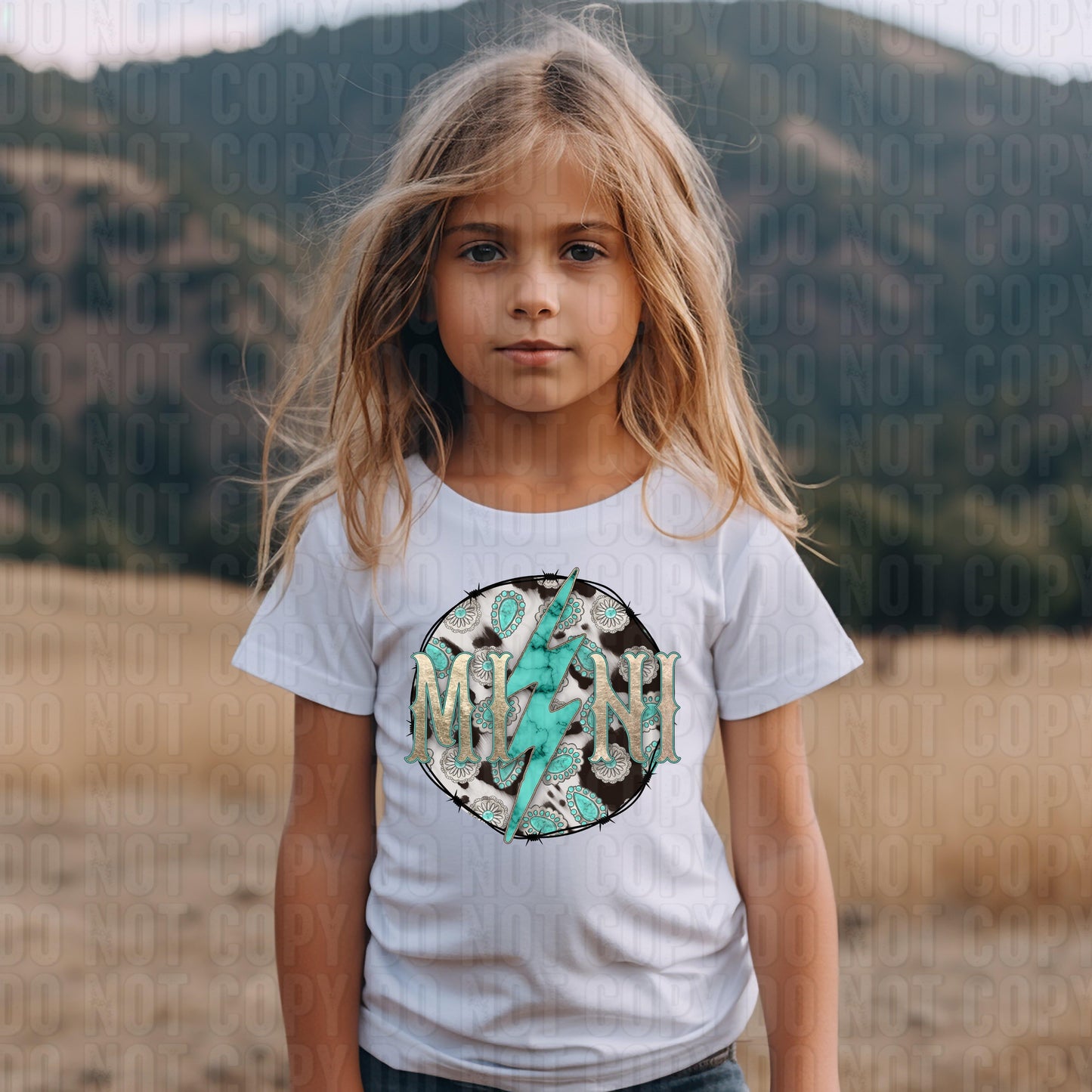 Mini Western Black DTF Transfer