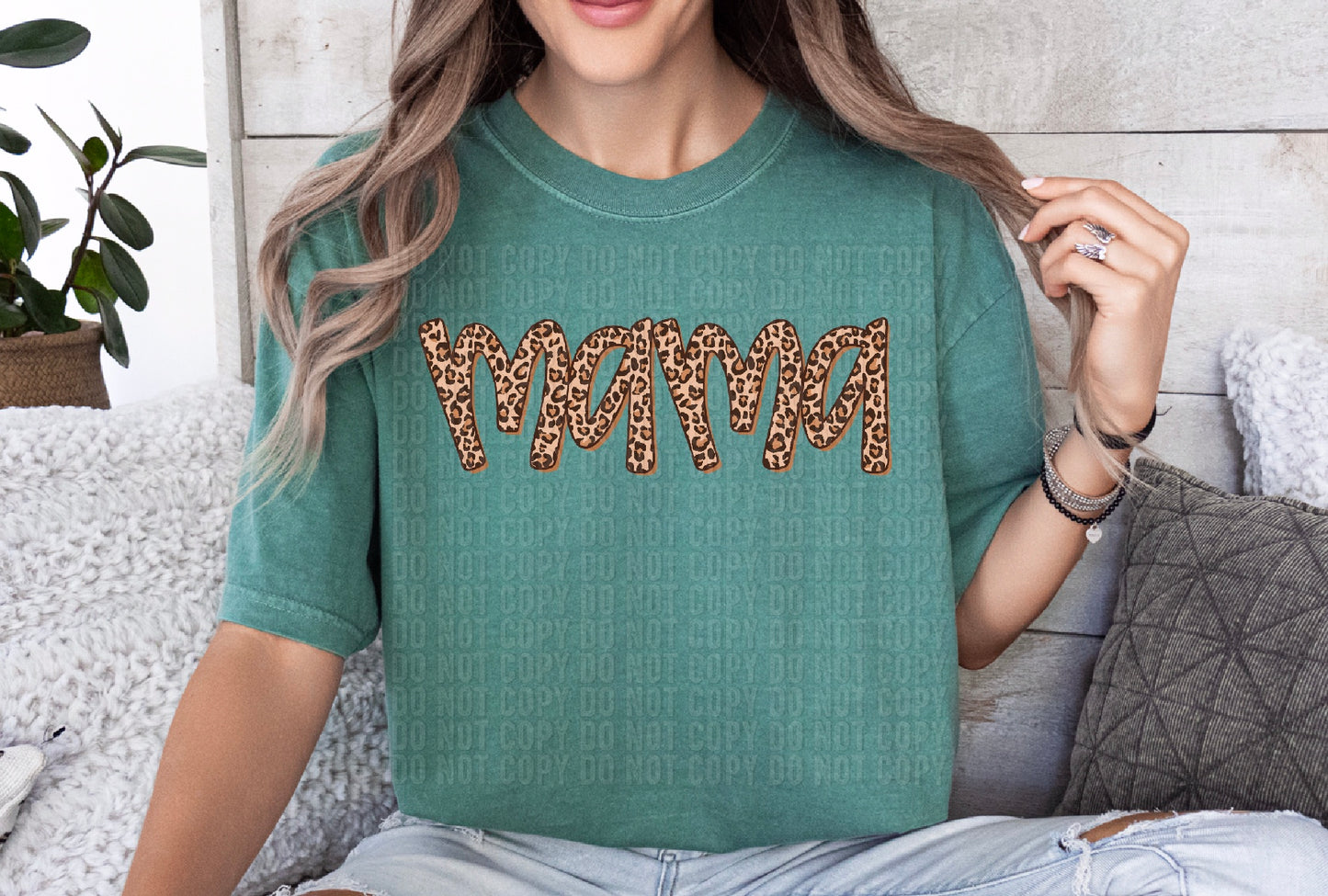 Mama Leopard Doodle DTF Transfer
