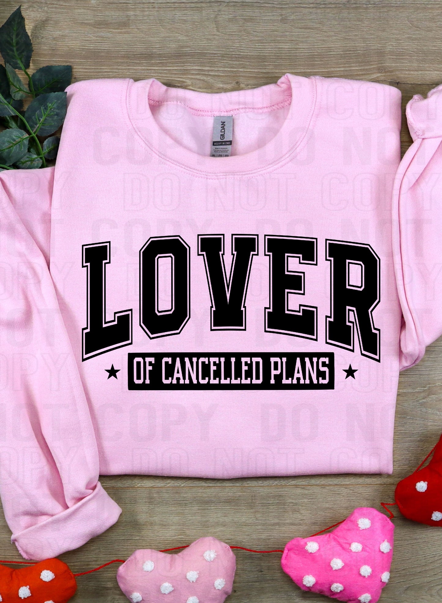 Lover Of Cancelled Plans Black DTF Transfer