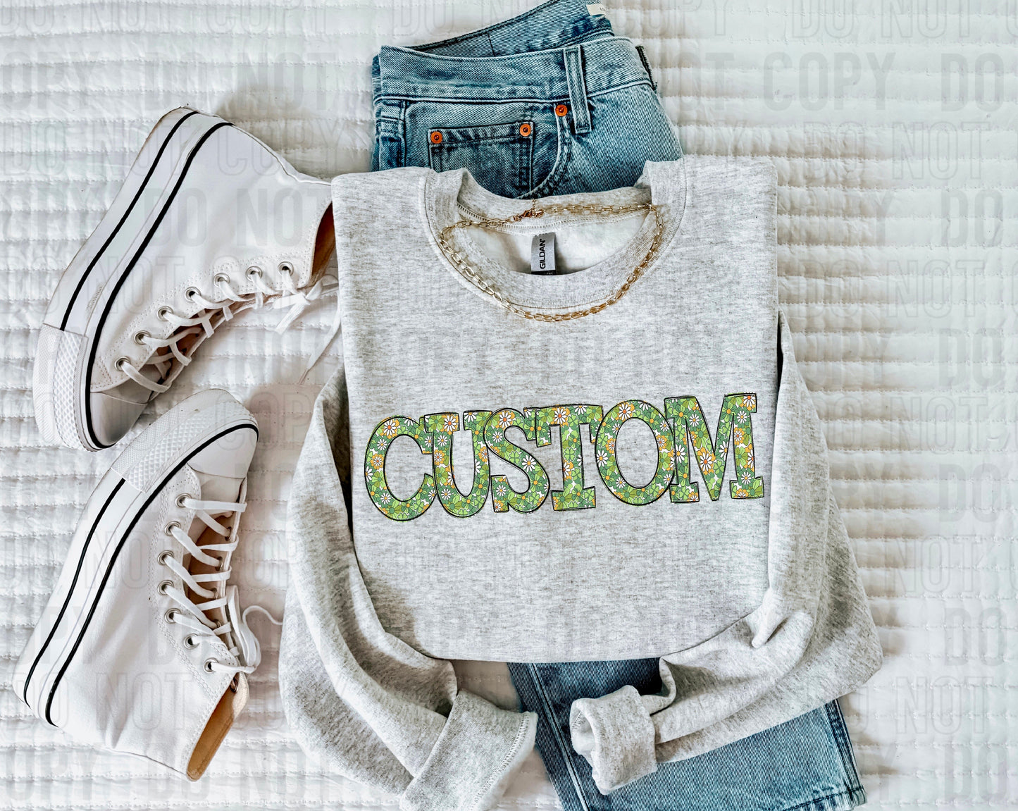 Floral Clover Custom/Name Personalized DTF Transfer